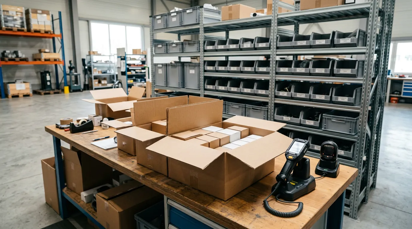 Editorial photograph illustrating barcode inventory system for service business for a field-service business