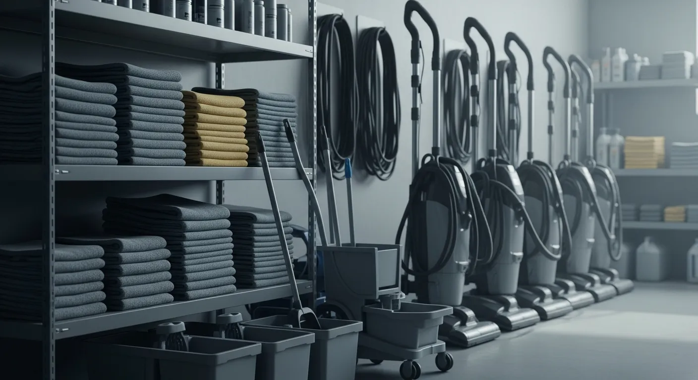 Editorial photograph illustrating cleaning business estimating for a field-service business