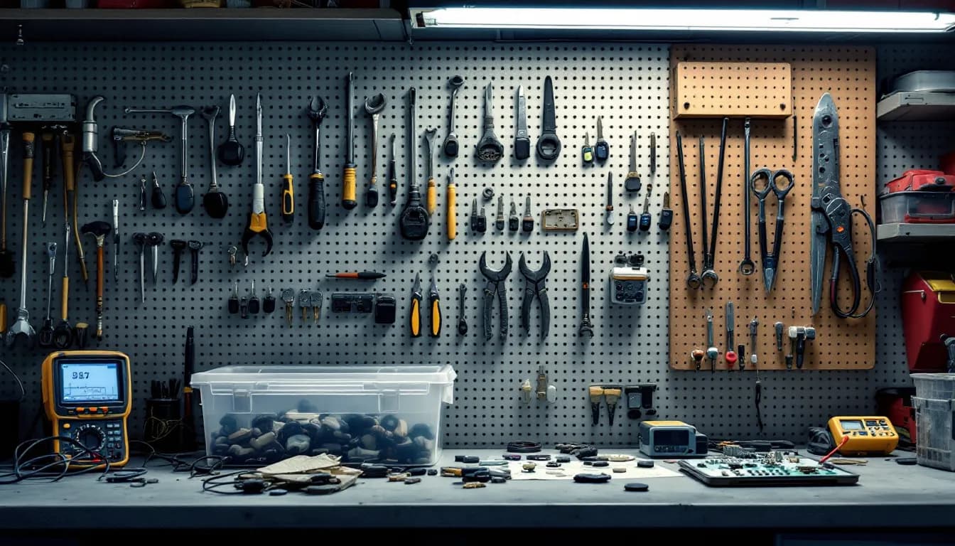 Editorial photograph illustrating customer supplied parts policy for a field-service business