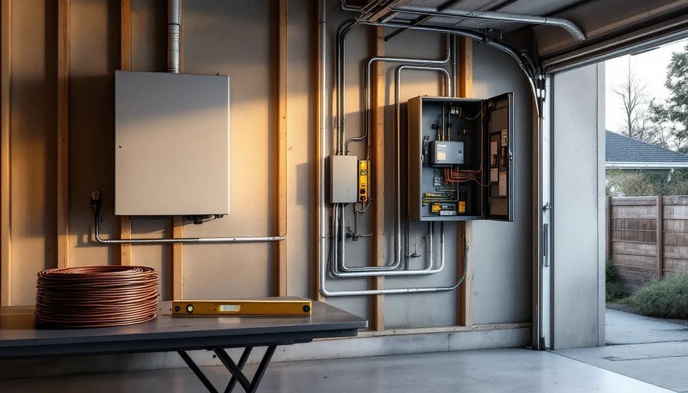 Editorial photograph illustrating ev charger installation quoting for a field-service business