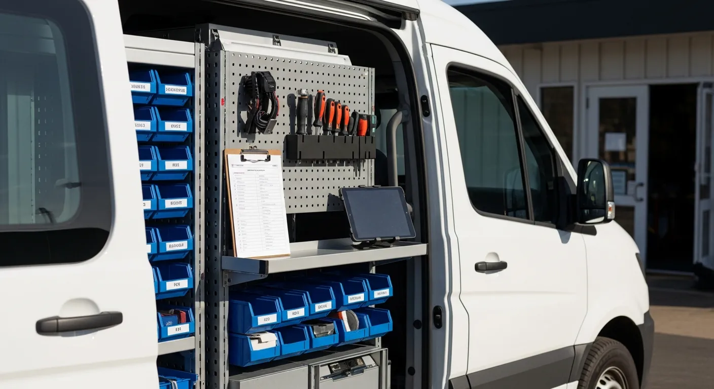 Editorial photograph illustrating hiring first technician for a field-service business