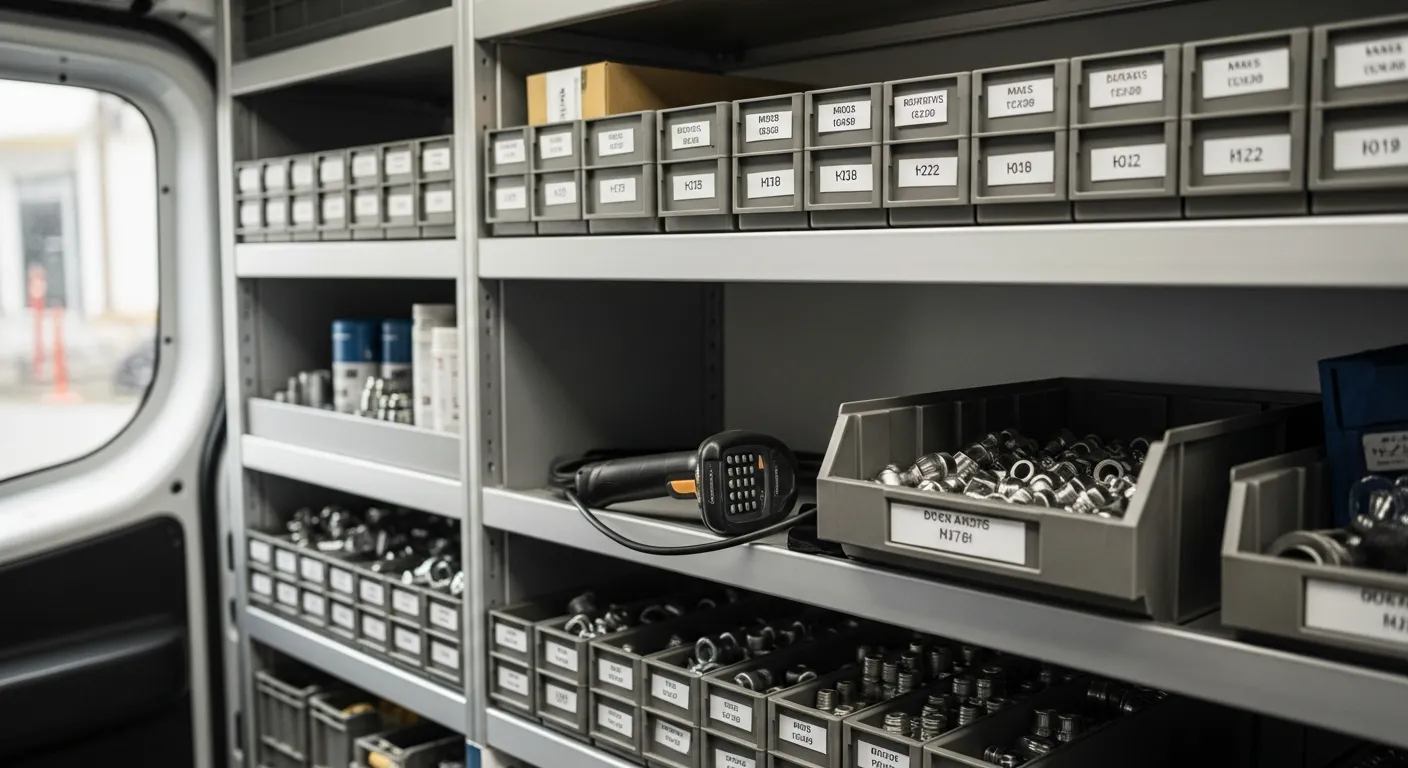 Editorial photograph illustrating inventory shrinkage field service for a field-service business