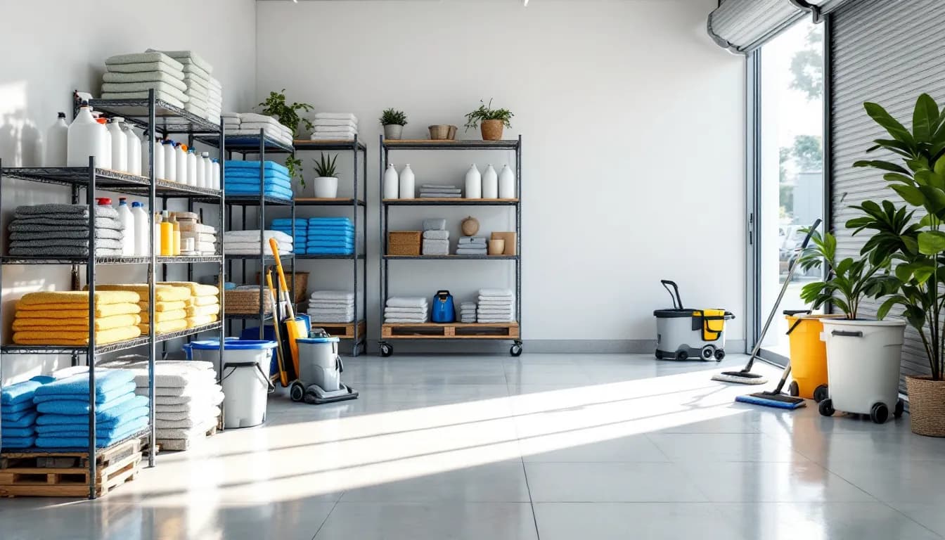 Editorial photograph illustrating operations software for cleaning companies for a field-service business