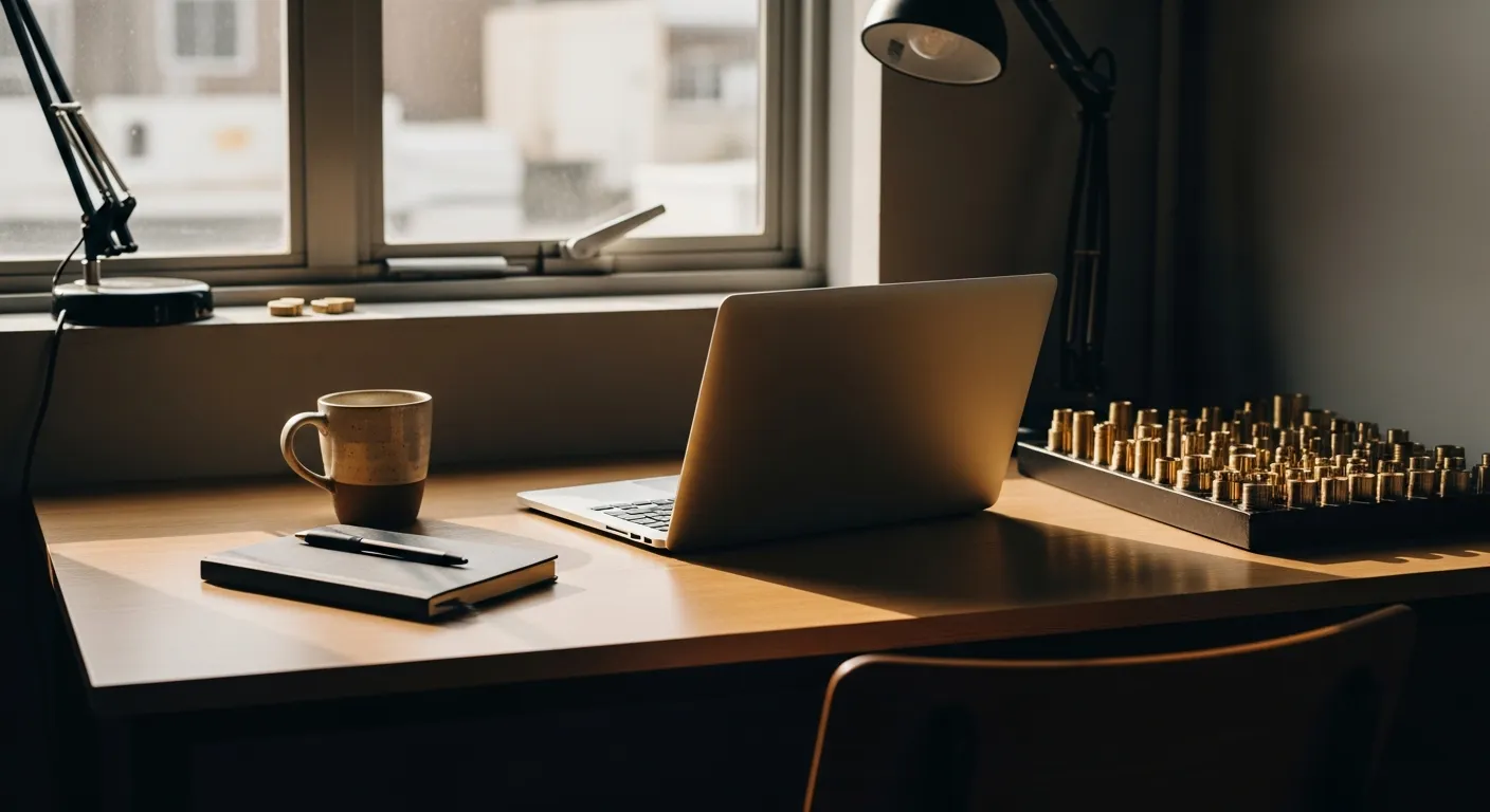 Editorial photograph illustrating spreadsheet vs field service software for a field-service business